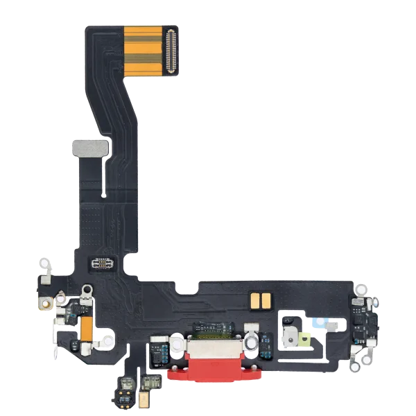 Iphone 12 ile Uyumlu Şarj Portu Esnek Kablosu / 12 Pro Aftermarket Plus Kırmızı ile Uyumlu