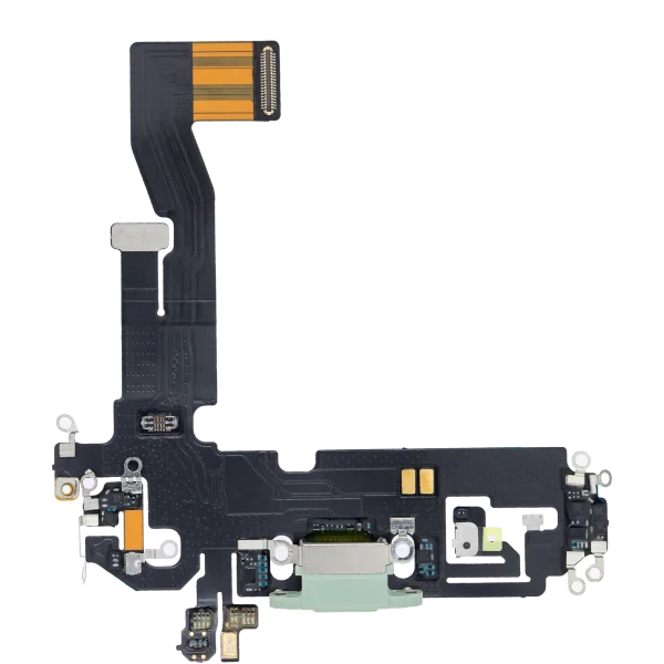 Iphone 12 ile Uyumlu Şarj Portu Esnek Kablosu / 12 Pro Aftermarket Plus Yeşil ile Uyumlu