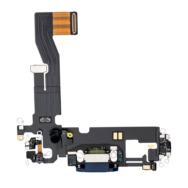 Iphone 12 ile Uyumlu Şarj Portu Esnek Kablosu / 12 Pro Premium Pasifik Mavisi ile Uyumlu