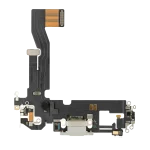Iphone 12 ile Uyumlu Şarj Portu Esnek Kablosu / 12 Pro ile Uyumlu Kullanılmış  Çekme Gümüş