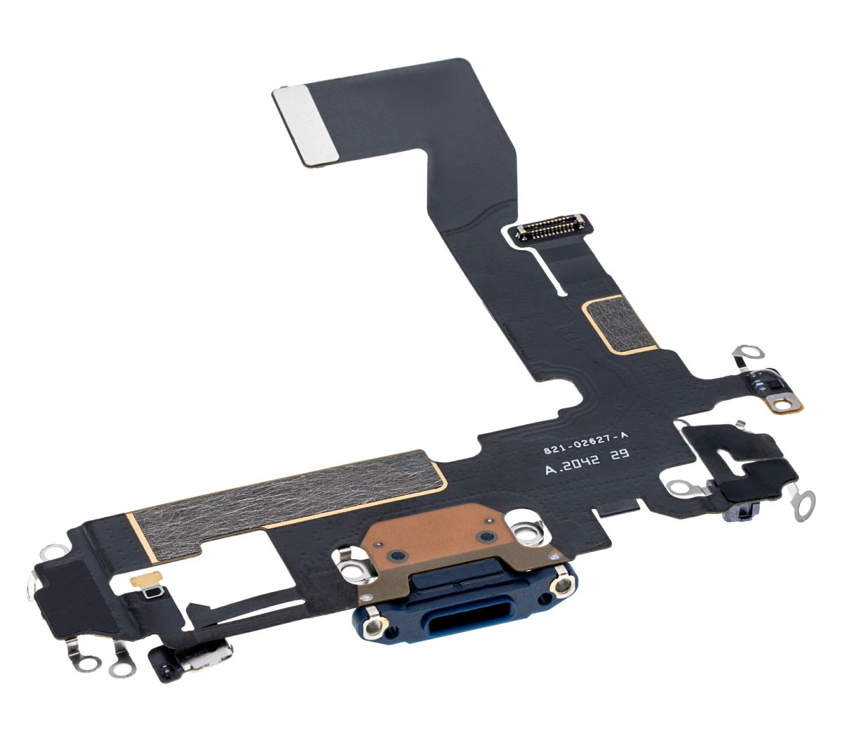 Iphone 12 ile Uyumlu Şarj Portu Esnek Kablosu / 12 Pro ile Uyumlu Kullanılmış  Çekme Pasifik Mavisi - Görsel 3