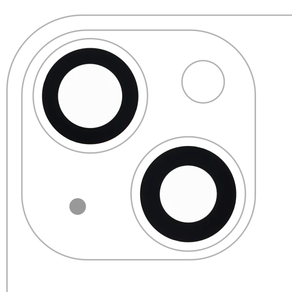 Iphone 13 Mini ile Uyumlu Arka Kamera Servis Paket Orjinal Ürün Lensi Sadece Cam Yapışkanlı / 13 Mini 2 Parça Set Gerçek Safir / Premium