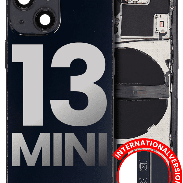Iphone 13 Mini ile Uyumlu Kasa Bileşenler Önceden Takılmış Mini Uluslararası Sürüm ile Uyumlu Kasa  Gece ​​Yarısı