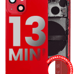 Iphone 13 Mini ile Uyumlu Kasa Bileşenler Önceden Takılmış Mini Uluslararası Sürüm ile Uyumlu Kasa  Kırmızı