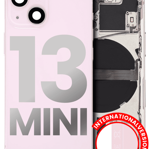Iphone 13 Mini ile Uyumlu Kasa Bileşenler Önceden Takılmış Mini Uluslararası Sürüm ile Uyumlu Kasa  Rose