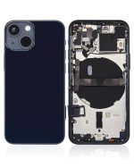 Iphone 13 Mini ile Uyumlu Küçük Bileşenler Önceden Takılmış Arka Muhafaza Mini Logo Yok Plus Uluslararası Sürüm Gece ​​Yarısı ile Uyumlu - Görsel 2