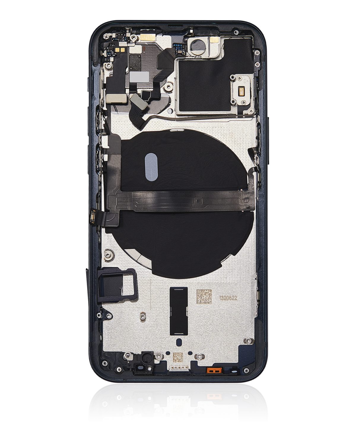 Iphone 13 Mini ile Uyumlu Küçük Bileşenler Önceden Takılmış Arka Muhafaza Mini Logo Yok Plus Uluslararası Sürüm Gece ​​Yarısı ile Uyumlu - Görsel 3