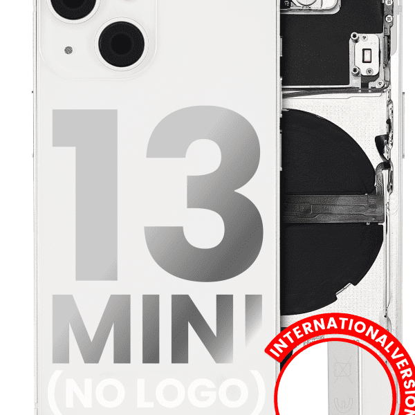 Iphone 13 Mini ile Uyumlu Küçük Bileşenler Önceden Takılmış Arka Muhafaza Mini Logo Yok Plus Uluslararası Sürüm Starlight ile Uyumlu