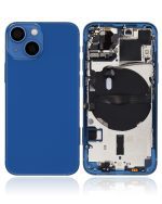 Iphone 13 Mini ile Uyumlu Küçük Bileşenler Önceden Takılmış Arka Muhafaza Mini Uluslararası Sürüm Logo Yok Plus Mavi ile Uyumlu - Görsel 3