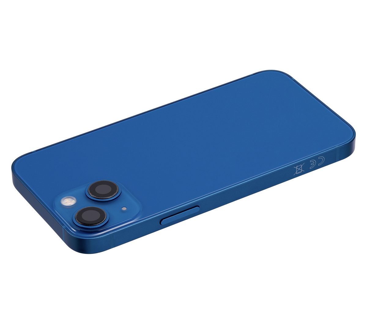 Iphone 13 Mini ile Uyumlu Küçük Bileşenler Önceden Takılmış Arka Muhafaza Mini Uluslararası Sürüm Logo Yok Plus Mavi ile Uyumlu - Görsel 4