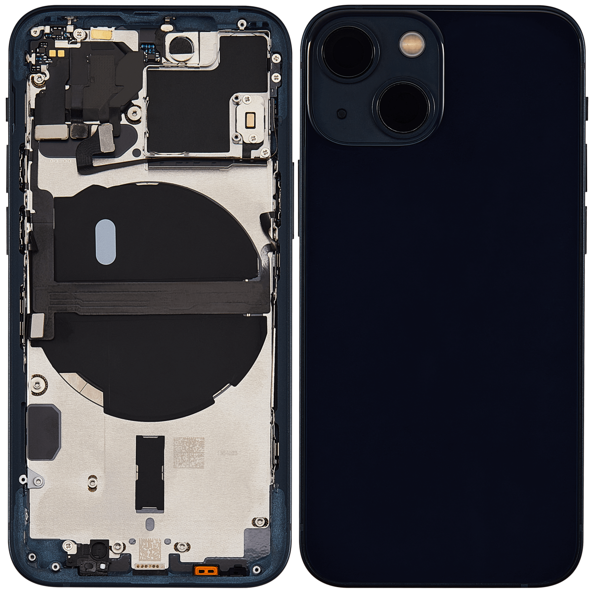 Iphone 13 Mini ile Uyumlu Küçük Bileşenler Önceden Takılmış Arka Muhafaza Mini Uluslararası Sürüm ile Uyumlu Kullanılmış  Çekme: Gece ​​Yarısı - Görsel 2