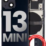 Iphone 13 Mini ile Uyumlu Küçük Bileşenler Önceden Takılmış Arka Muhafaza Mini Uluslararası Sürüm ile Uyumlu Kullanılmış  Çekme: Sınıf C Gece ​​Yarısı