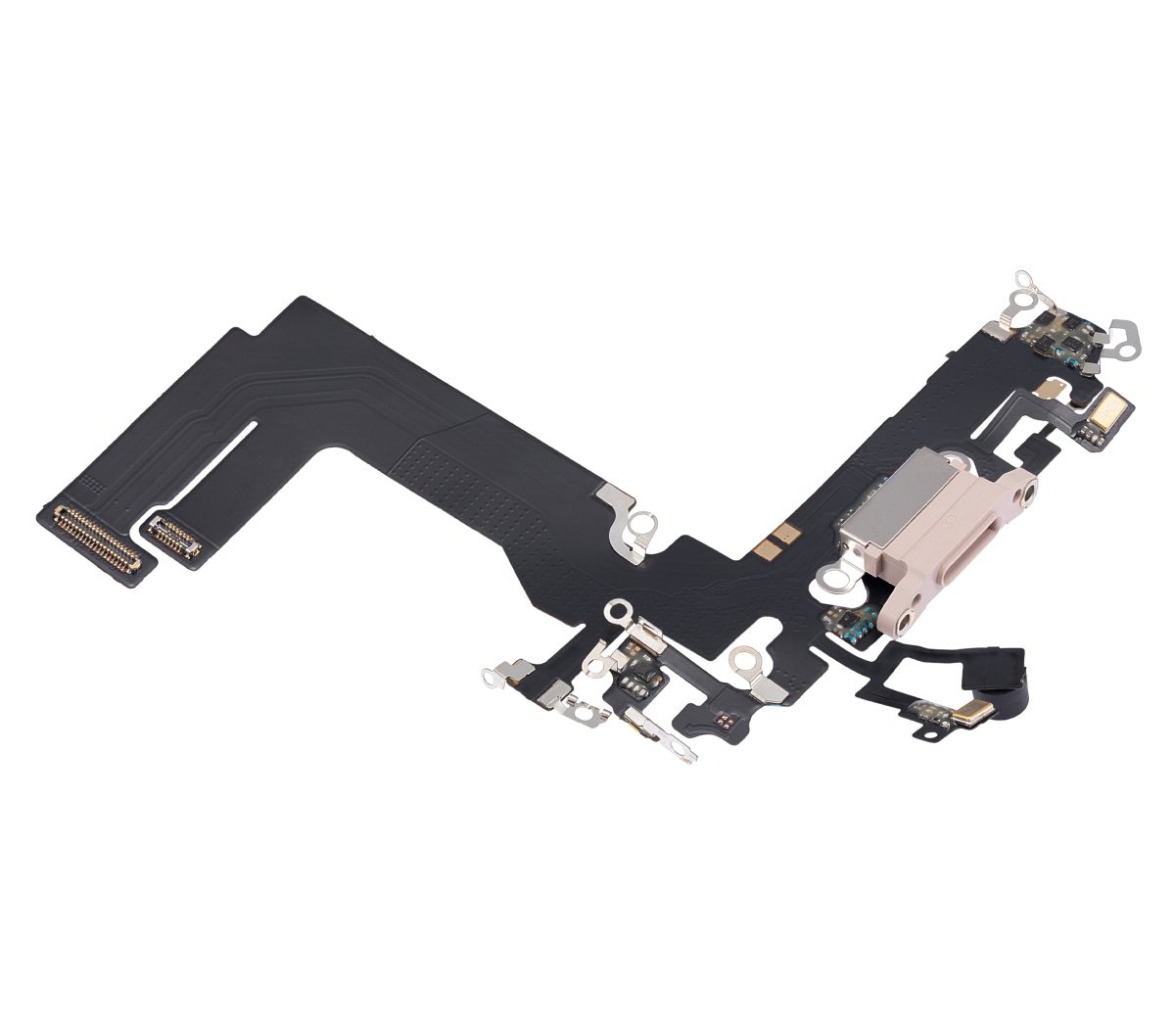 Iphone 13 Mini ile Uyumlu Şarj Portu Esnek Kablosu Mini Aftermarket Plus Rose ile Uyumlu - Görsel 3