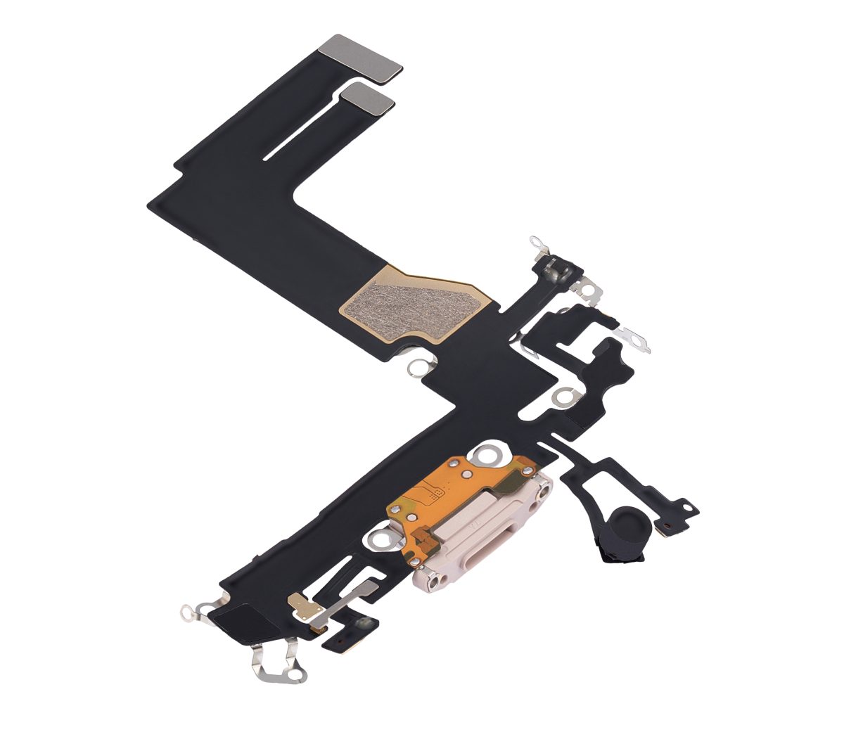 Iphone 13 Mini ile Uyumlu Şarj Portu Esnek Kablosu Mini Aftermarket Plus Rose ile Uyumlu - Görsel 4