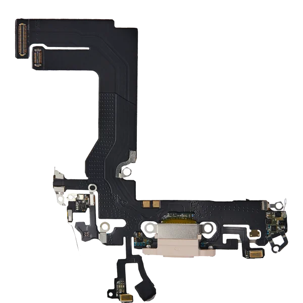 Iphone 13 Mini ile Uyumlu Şarj Portu Esnek Kablosu Mini Aftermarket Plus Rose ile Uyumlu