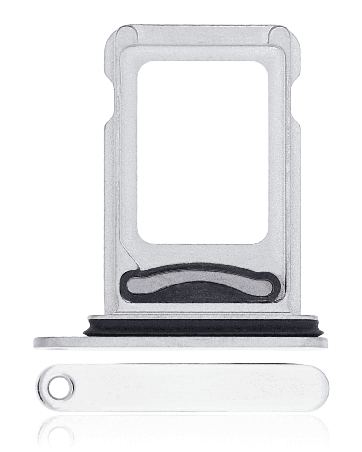 Iphone 13 Pro Max ile Uyumlu Çift Sim Kart Tepsisi / 13 Pro Max Gümüş ile Uyumlu