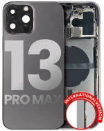 Iphone 13 Pro Max ile Uyumlu Kasa Bileşenler Önceden Takılmış Uluslararası Sürüm ile Uyumlu Kasa  Grafit