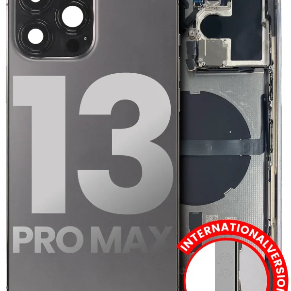 Iphone 13 Pro Max ile Uyumlu Kasa Bileşenler Önceden Takılmış Uluslararası Sürüm ile Uyumlu Kasa  Grafit