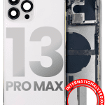 Iphone 13 Pro Max ile Uyumlu Kasa Bileşenler Önceden Takılmış Uluslararası Sürüm ile Uyumlu Kasa  Gümüş