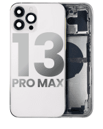 Iphone 13 Pro Max ile Uyumlu Kasa Bileşenler Önceden Takılmış Uluslararası Sürüm ile Uyumlu Kasa Kasa Gümüş - Görsel 2