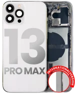 Iphone 13 Pro Max ile Uyumlu Kasa Bileşenler Önceden Takılmış Uluslararası Sürüm ile Uyumlu Kasa Kasa Gümüş