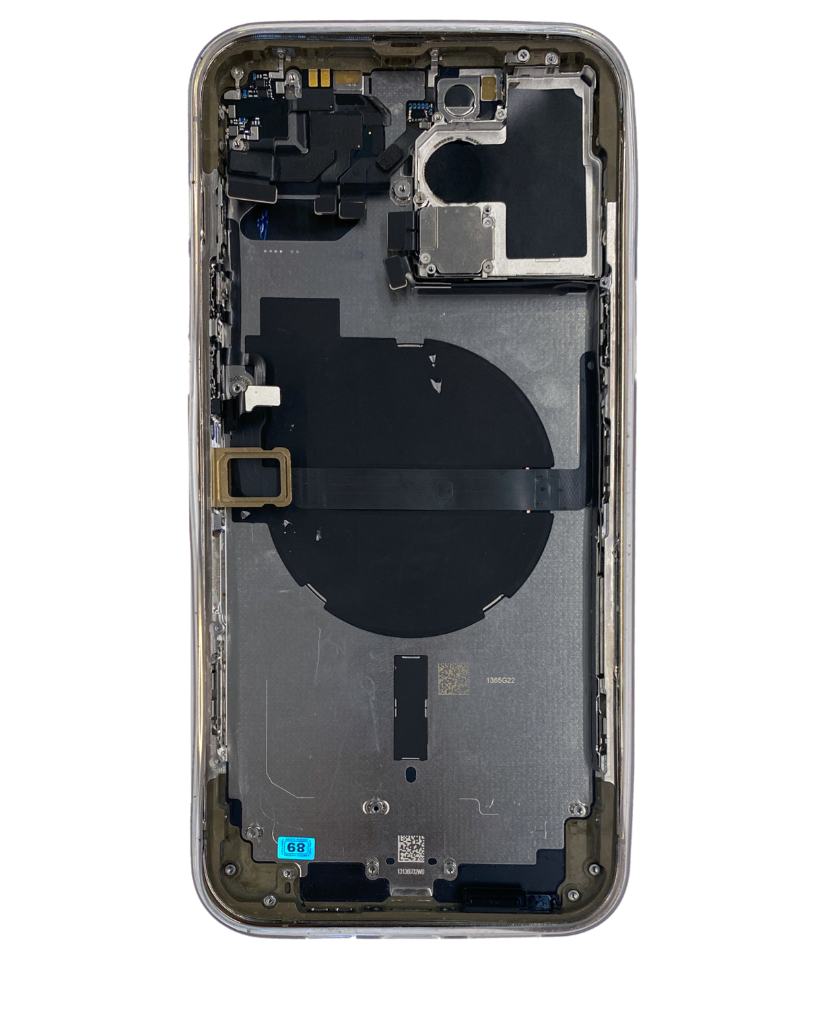 Iphone 13 Pro Max ile Uyumlu Kasa Bileşenler Önceden Takılmış ile Uyumlu Kasa Uluslararası Sürüm  Gold - Görsel 4