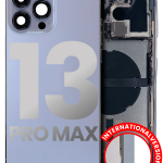 Iphone 13 Pro Max ile Uyumlu Küçük Bileşenler Önceden Takılmış Arka Muhafaza Uluslararası Sürüm ile Uyumlu Kullanılmış  Çekme: Sınıf B Sierra Mavisi