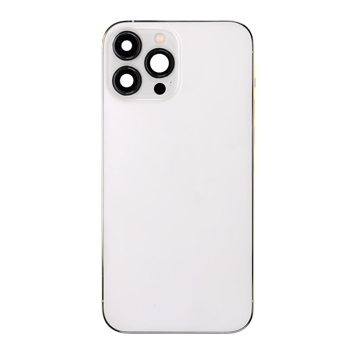 Iphone 13 Pro Max ile Uyumlu Küçük Bileşenler Önceden Takılmış Arka Muhafaza Uluslararası Sürüm ile Uyumlu Kullanılmış  Çekme:  Gümüş - Görsel 2