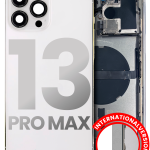 Iphone 13 Pro Max ile Uyumlu Küçük Bileşenler Önceden Takılmış Arka Muhafaza Uluslararası Sürüm ile Uyumlu Kullanılmış  Çekme: Sınıf C Gümüş