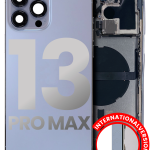 Iphone 13 Pro Max ile Uyumlu Küçük Bileşenler Önceden Takılmış Arka Muhafaza Uluslararası Sürüm ile Uyumlu Kullanılmış  Çekme: Sınıf C Sierra Mavisi