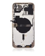 Iphone 13 Pro Max ile Uyumlu Küçük Bileşenler Önceden Takılmış Arka Muhafaza ile Uyumlu Logo Yok Plus Uluslararası Sürüm Gold - Görsel 3