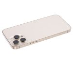 Iphone 13 Pro Max ile Uyumlu Küçük Bileşenler Önceden Takılmış Arka Muhafaza ile Uyumlu Logo Yok Plus Uluslararası Sürüm Gold - Görsel 4