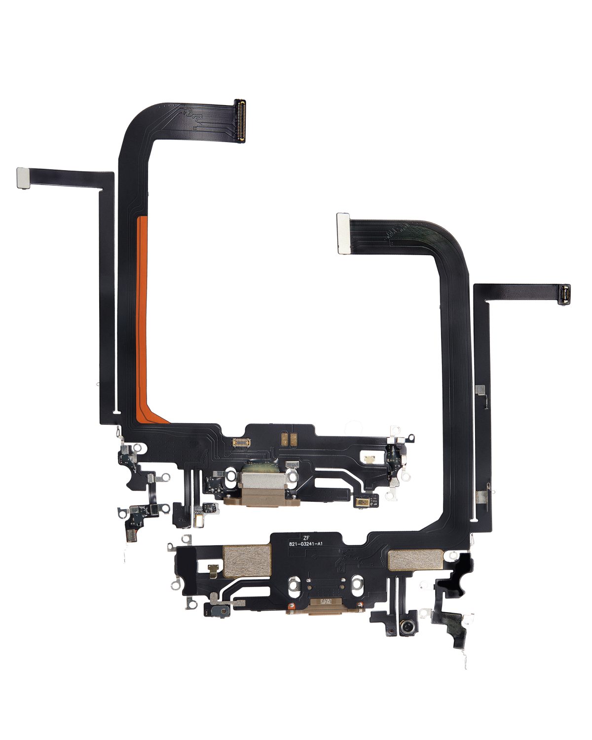 Iphone 13 Pro Max ile Uyumlu Şarj Portu Esnek Kablosu Aftermarket Plus Gold ile Uyumlu - Görsel 2
