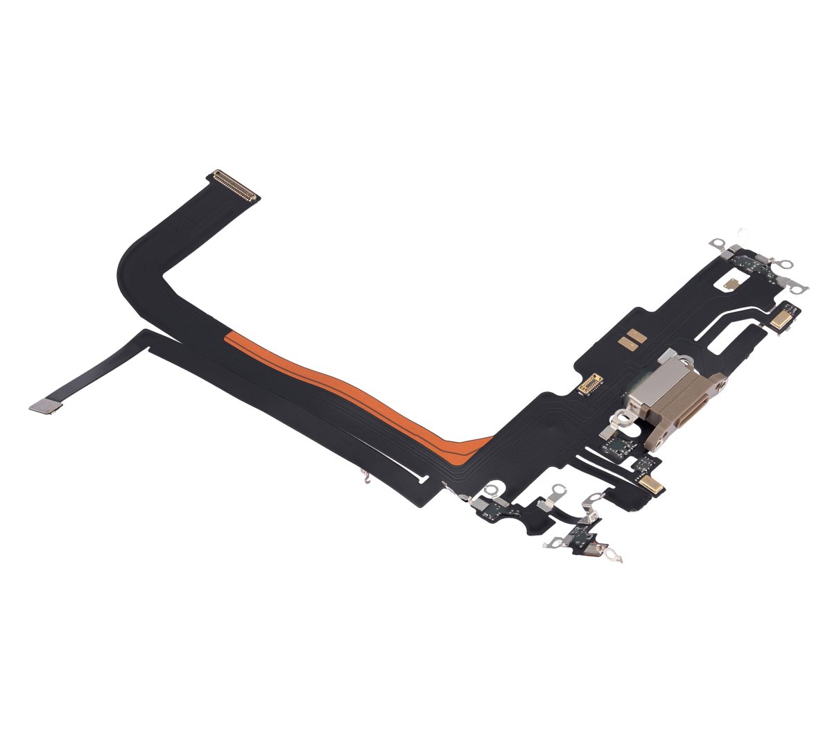 Iphone 13 Pro Max ile Uyumlu Şarj Portu Esnek Kablosu Aftermarket Plus Gold ile Uyumlu - Görsel 4