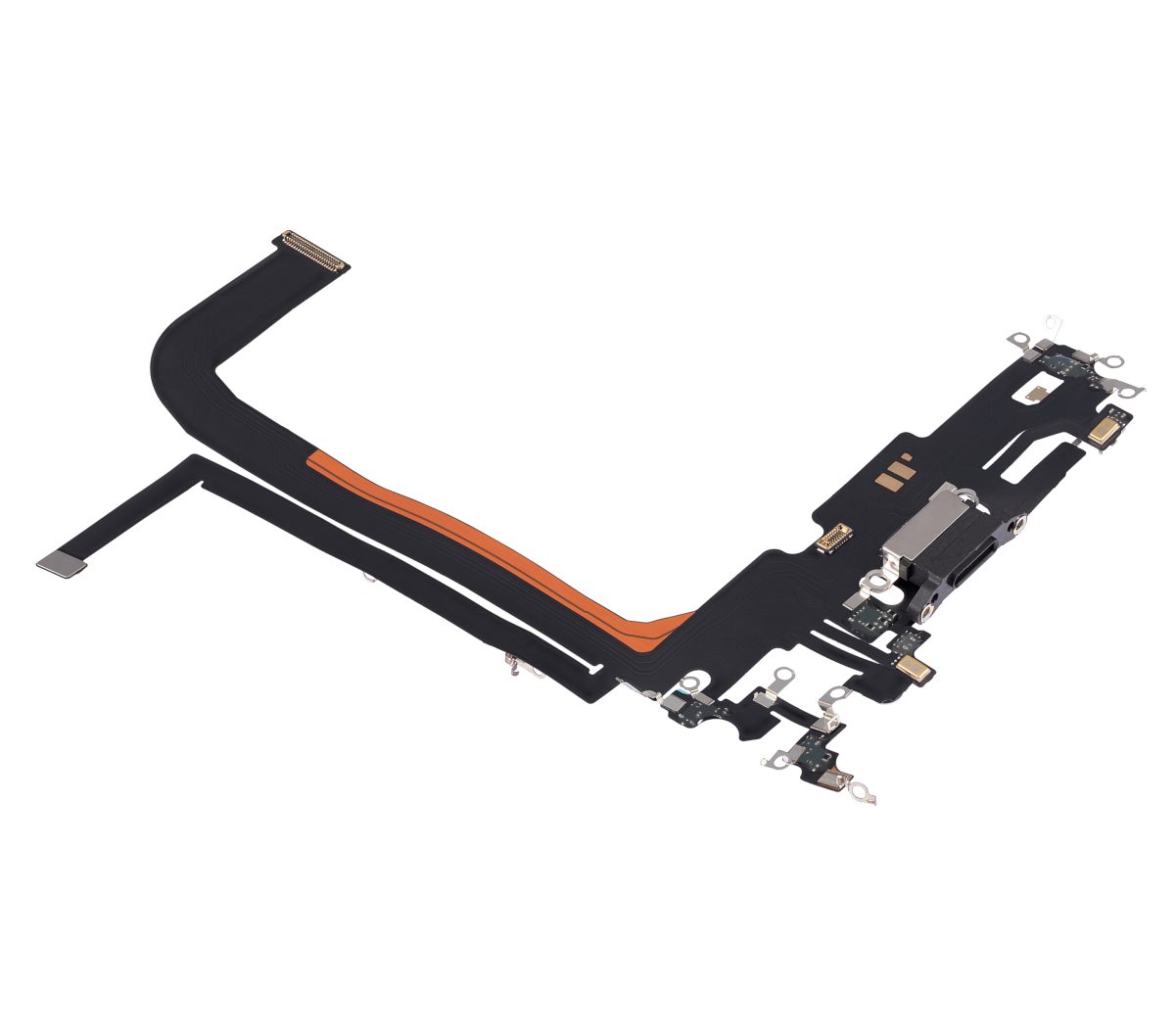 Iphone 13 Pro Max ile Uyumlu Şarj Portu Esnek Kablosu Plus Grafit ile Uyumlu - Görsel 4