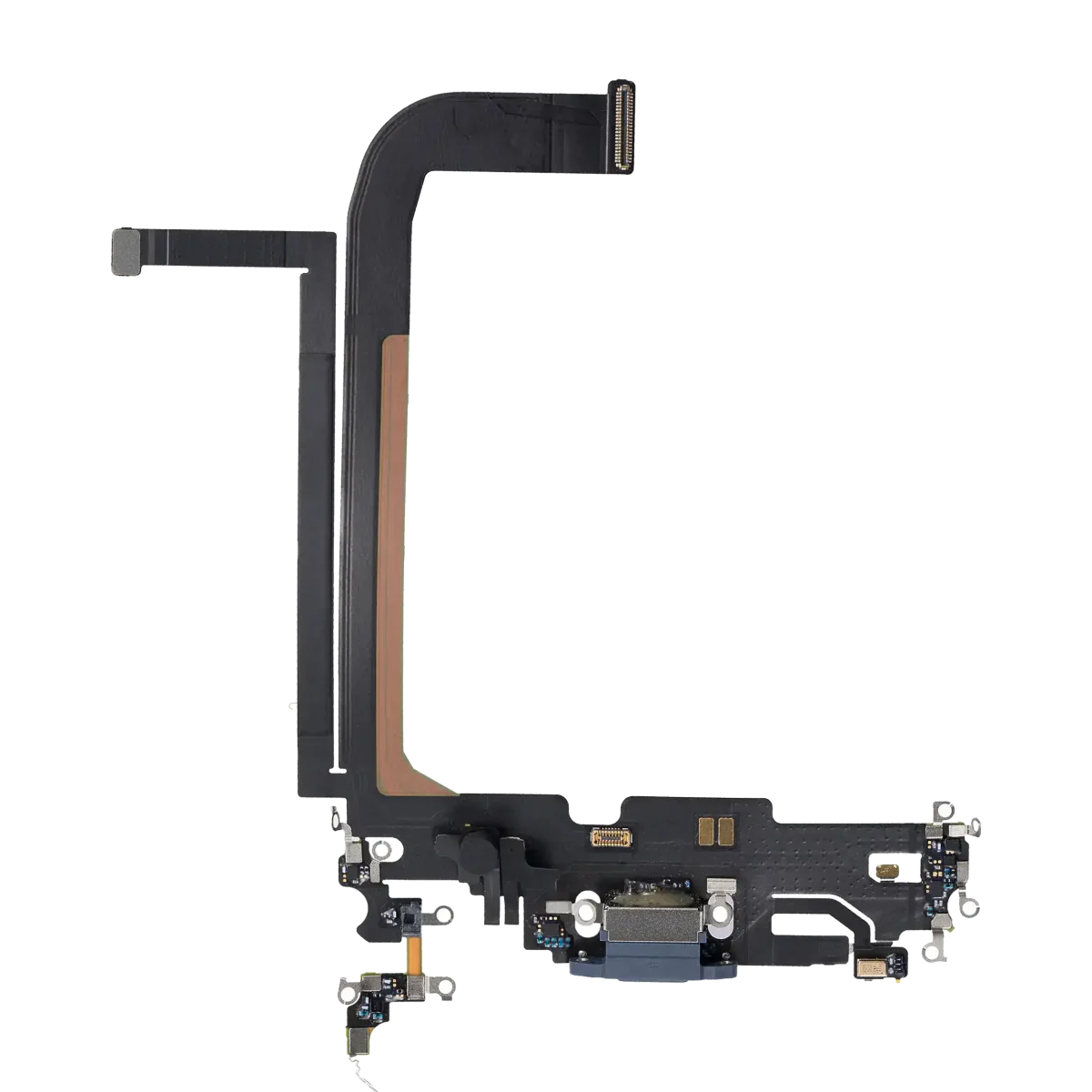 Iphone 13 Pro Max ile Uyumlu Şarj Portu Esnek Kablosu ile Uyumlu Kullanılmış  Çekme Sierra Mavisi