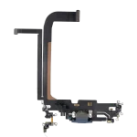 Iphone 13 Pro Max ile Uyumlu Şarj Portu Esnek Kablosu ile Uyumlu Kullanılmış  Çekme Sierra Mavisi