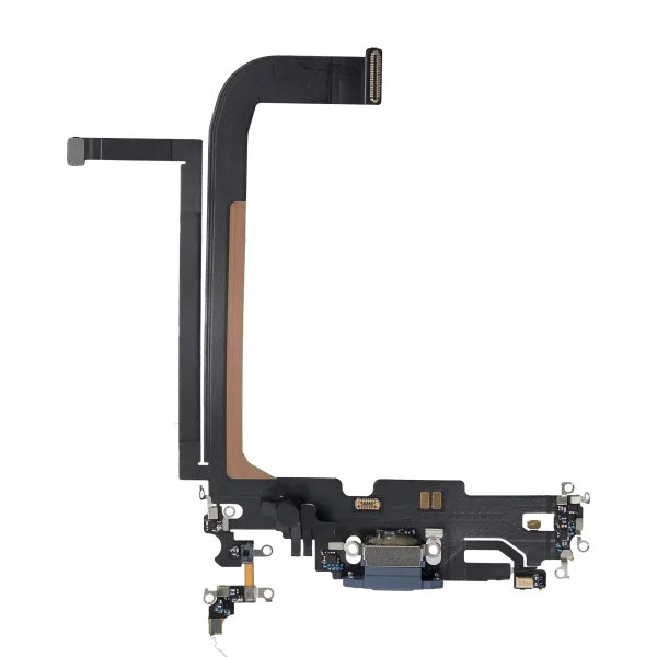 Iphone 13 Pro Max ile Uyumlu Şarj Portu Esnek Kablosu ile Uyumlu Kullanılmış  Çekme Sierra Mavisi