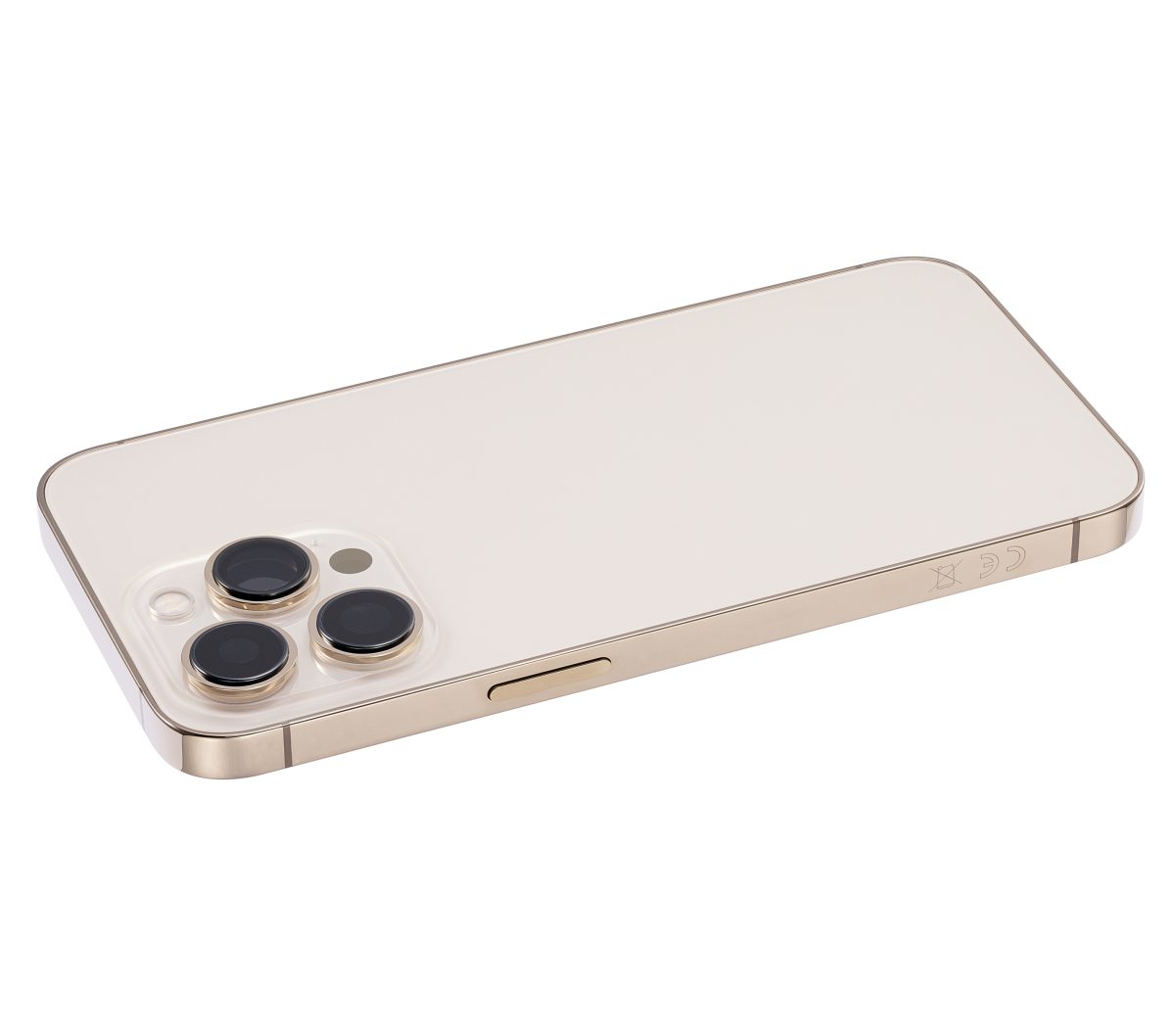 Iphone 13 Pro ile Uyumlu Kasa Bileşenler Önceden Takılmış Uluslararası Sürüm Gold ile Uyumlu Kasa - Görsel 3