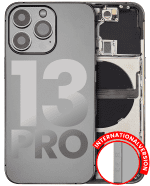 Iphone 13 Pro ile Uyumlu Kasa Bileşenler Önceden Takılmış Uluslararası Sürüm ile Uyumlu Kasa  Grafit