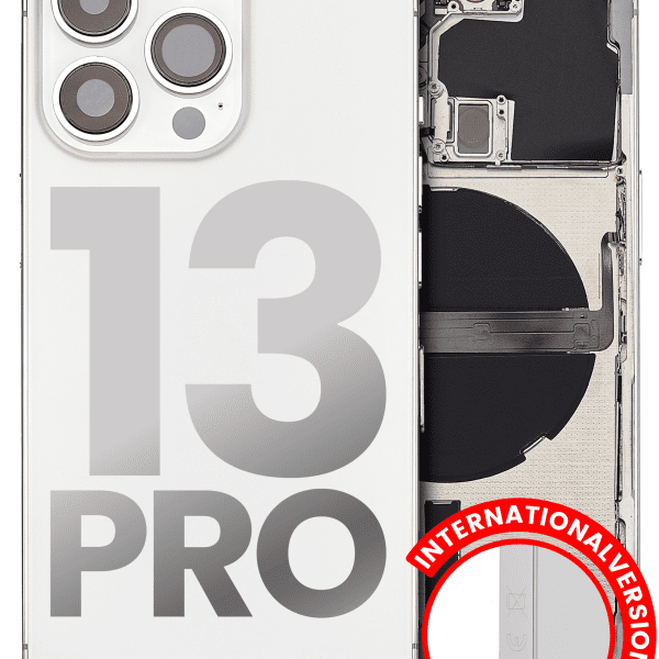 Iphone 13 Pro ile Uyumlu Kasa Bileşenler Önceden Takılmış Uluslararası Sürüm ile Uyumlu Kasa  Gümüş