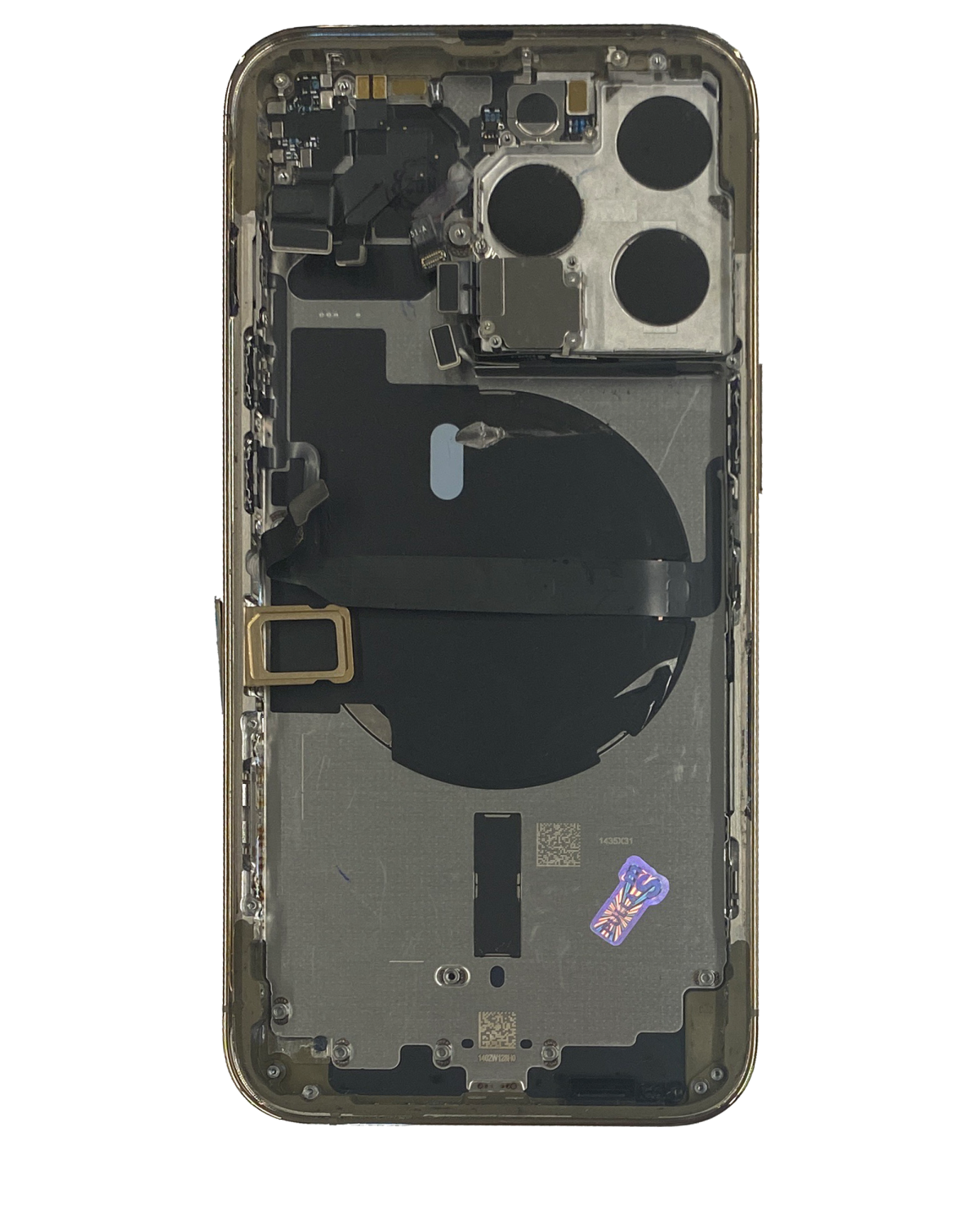 Iphone 13 Pro ile Uyumlu Kasa Bileşenler Önceden Takılmış Uluslararası Sürüm ile Uyumlu Kasa Kasa Gold - Görsel 4