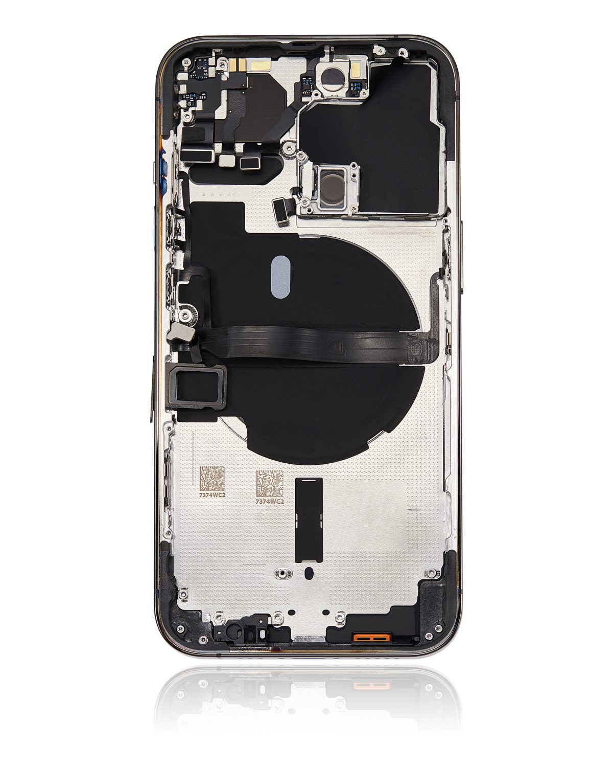 Iphone 13 Pro ile Uyumlu Küçük Bileşenler Önceden Takılmış Arka Muhafaza Logo Yok Plus Uluslararası Sürüm Grafit ile Uyumlu - Görsel 3