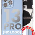 Iphone 13 Pro ile Uyumlu Küçük Bileşenler Önceden Takılmış Arka Muhafaza Logo Yok Plus Uluslararası Sürüm Sierra Mavisi ile Uyumlu