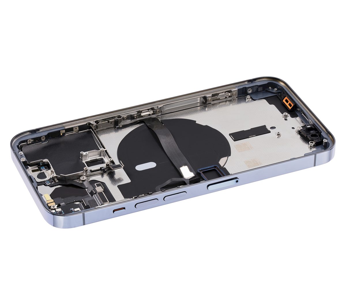 Iphone 13 Pro ile Uyumlu Küçük Bileşenler Önceden Takılmış Arka Muhafaza Logo Yok Plus Uluslararası Sürüm Sierra Mavisi ile Uyumlu - Görsel 5