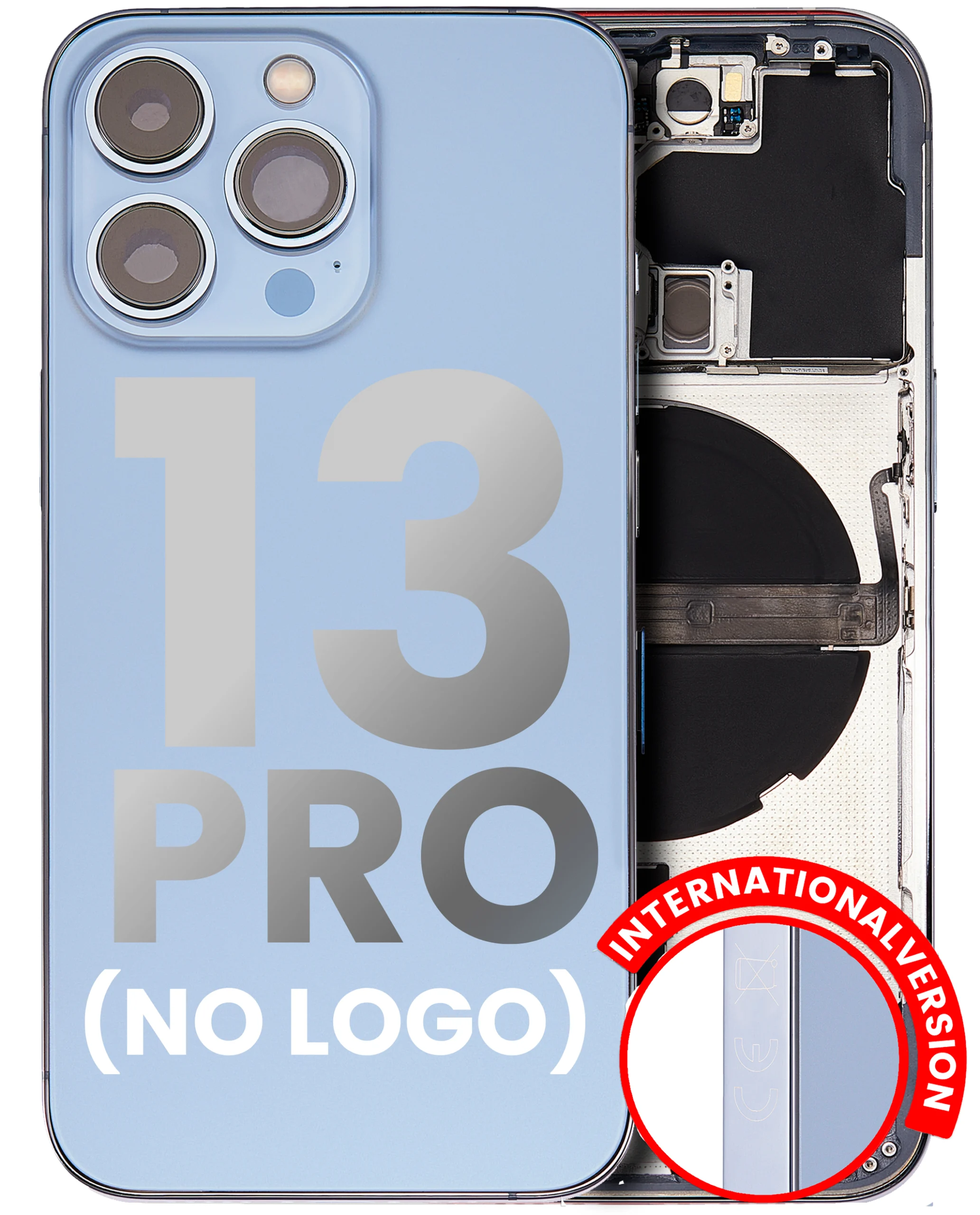 Iphone 13 Pro ile Uyumlu Küçük Bileşenler Önceden Takılmış Arka Muhafaza Logo Yok Plus Uluslararası Sürüm Sierra Mavisi ile Uyumlu Iphone 13 Pro ile Uyumlu Küçük Bileşenler Önceden Takılmış Arka Muhafaza Logo Yok Plus Uluslararası Sürüm Sierra Mavisi ile Uyumlu