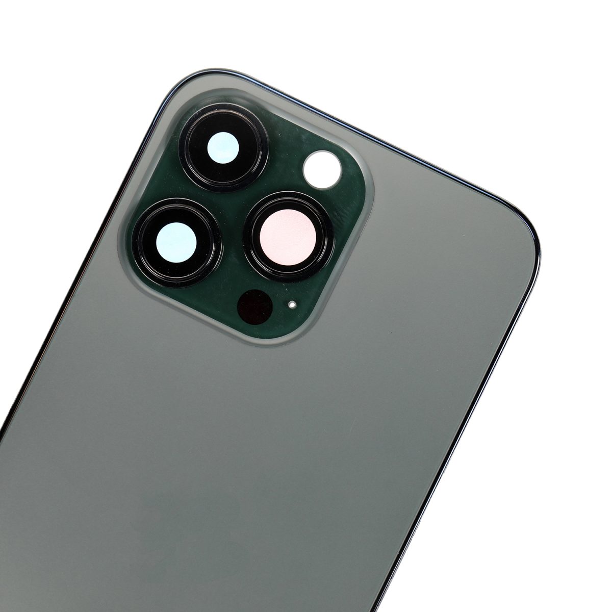 Iphone 13 Pro ile Uyumlu Küçük Bileşenler Önceden Takılmış Arka Muhafaza Uluslararası Sürüm ile Uyumlu Kullanılmış  Çekme:  Alpine Green - Görsel 2