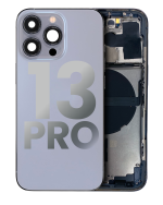 Iphone 13 Pro ile Uyumlu Küçük Bileşenler Önceden Takılmış Arka Muhafaza Uluslararası Sürüm ile Uyumlu Kullanılmış  Çekme:  Sierra Mavisi - Görsel 2