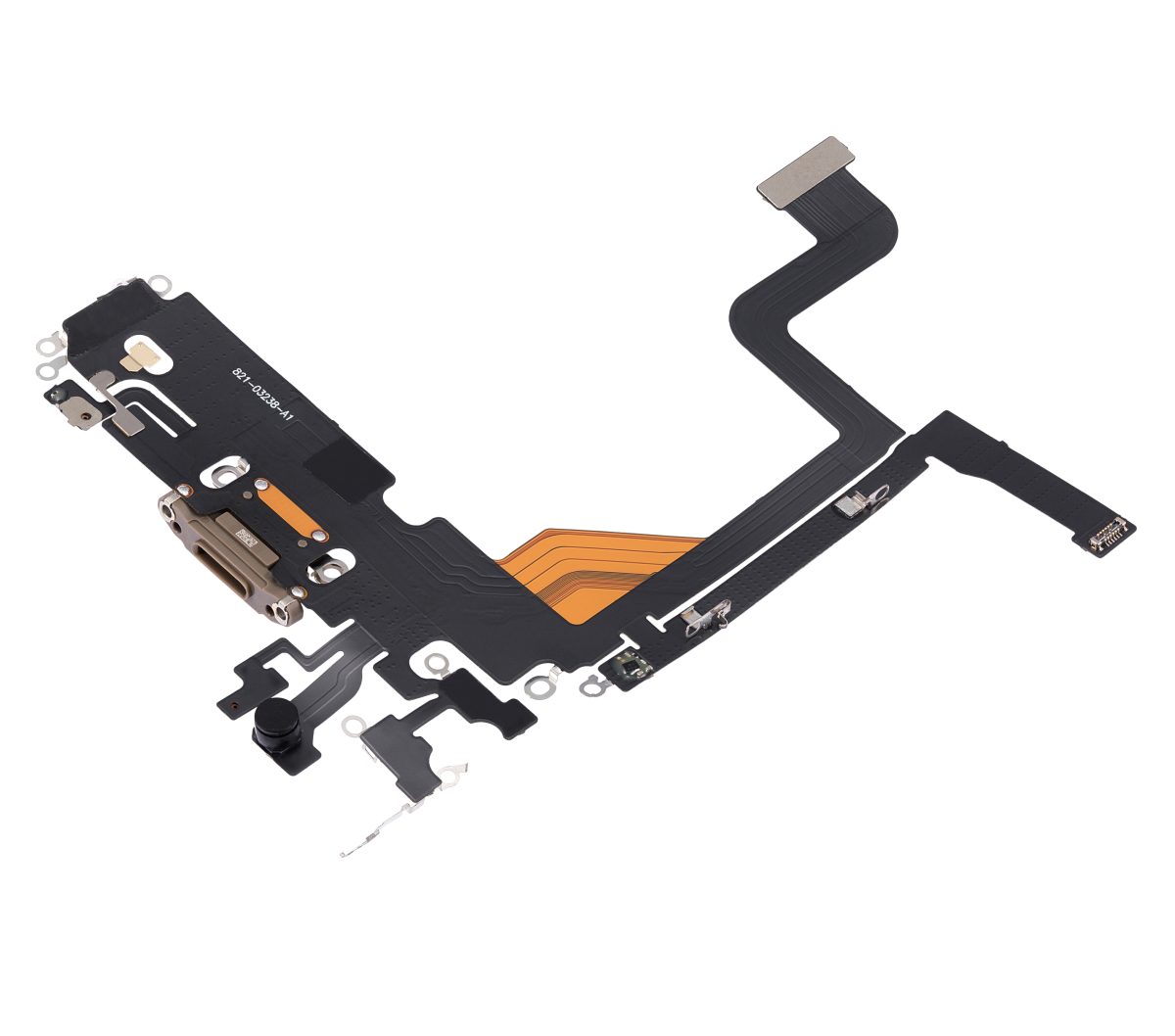 Iphone 13 Pro ile Uyumlu Şarj Portu Esnek Kablosu Aftermarket Plus Gold ile Uyumlu - Görsel 3