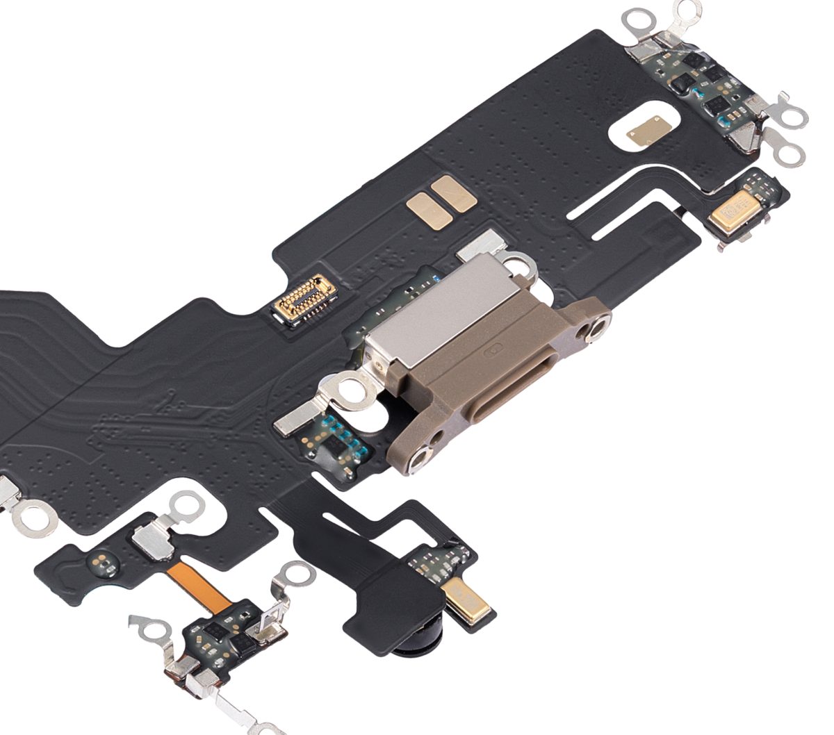 Iphone 13 Pro ile Uyumlu Şarj Portu Esnek Kablosu Aftermarket Plus Gold ile Uyumlu - Görsel 5